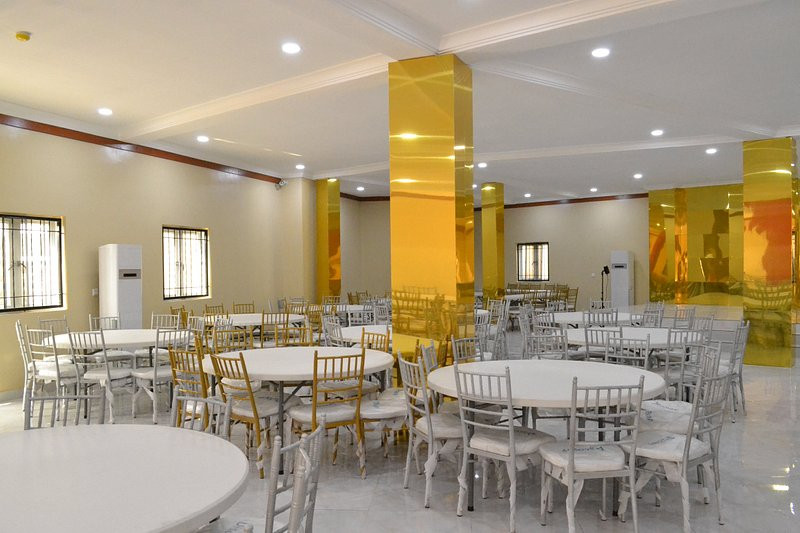 LIMOH SUITES GOLD, NO 45 IBUDE STREET OFF BOUNDARY ROAD GRA, BENIN CITY, EDO STATE. EVENT HALL 2 .  Contact Cloza App Details Below